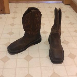 Justin Boots steel, square toe